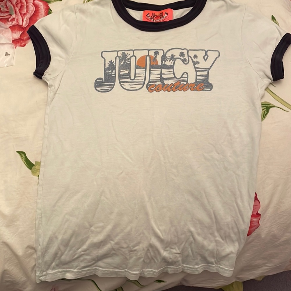 Juicy couture girls size p light blue t-shirt